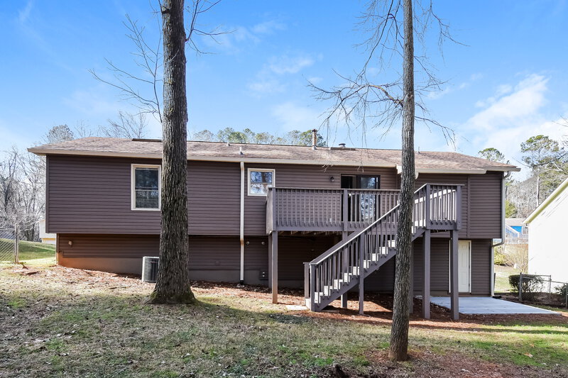 2,990/Mo, 4792 Rock Island Ln NW Acworth, GA 30102 Rear View