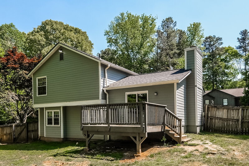 2,215/Mo, 4163 Shiloh Ridge Trl Nw Kennesaw, GA 30144 Rear View