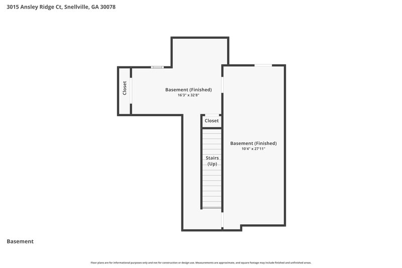 2,520/Mo, 3015 Ansley Ridge Ct Snellville, GA 30078 Floor Plan View