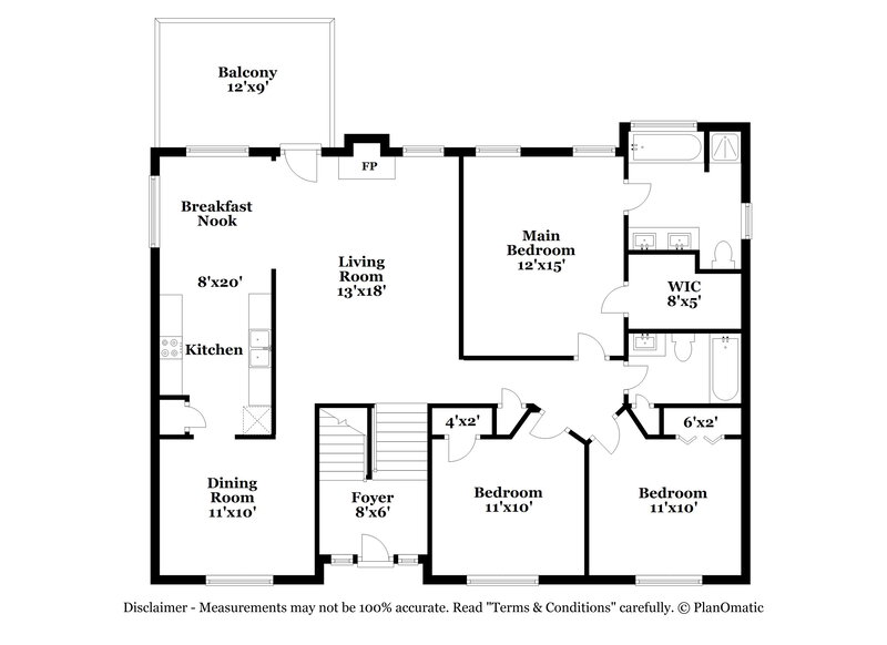 1,850/Mo, 159 Richmond Dr Hiram, GA 30141 Floor Plan View