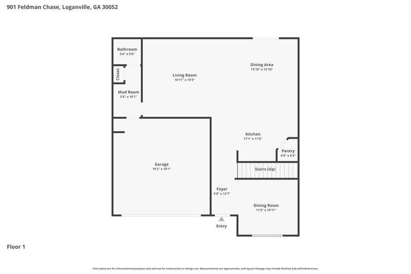 2,330/Mo, 901 Feldman Chase Loganville, GA 30052 Floorplan View 2
