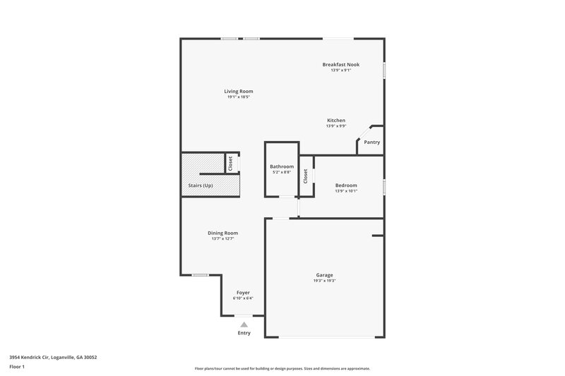 2,300/Mo, 3954 Kendrick Circle Loganville, GA 30052 Floor Plan View