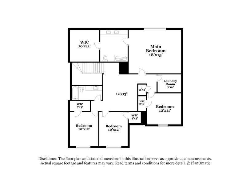 2,540/Mo, 1111 Feldman Chase Loganville, GA 30052 Floor Plan View 2