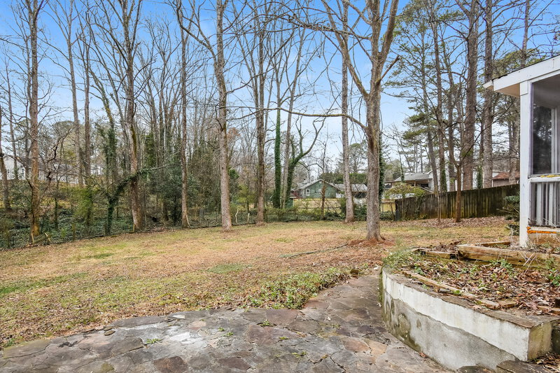1,985/Mo, 4967 Turtle Rock Dr Marietta, GA 30066 Backyard View