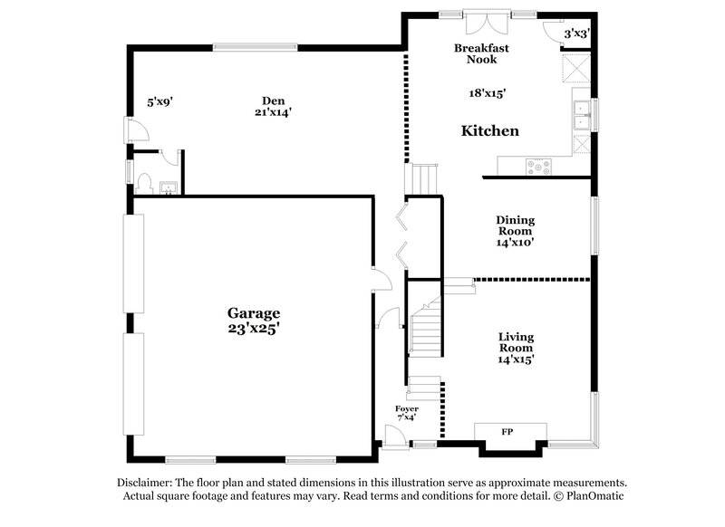 2,320/Mo, 6826 Creekwood Dr Douglasville, GA 30135 Floor Plan View