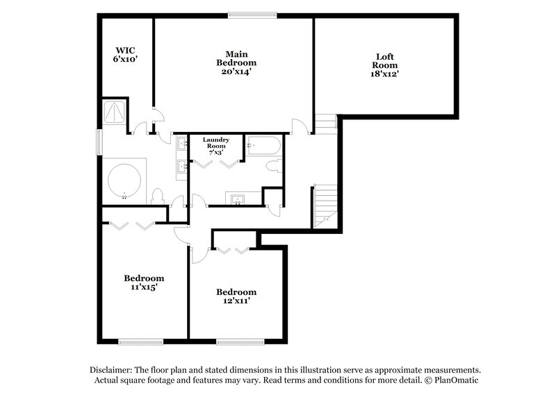 2,320/Mo, 6826 Creekwood Dr Douglasville, GA 30135 Floor Plan View 2