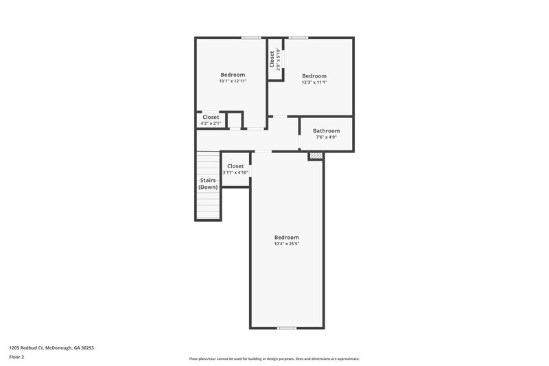 2,700/Mo, 1205 Redbud ct McDonough, GA 30253 Floor Plan View 2