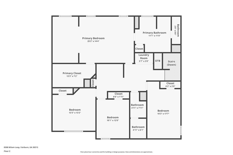 2,350/Mo, 8308 Milam Loop Fairburn, GA 30213 Floor Plan View 2