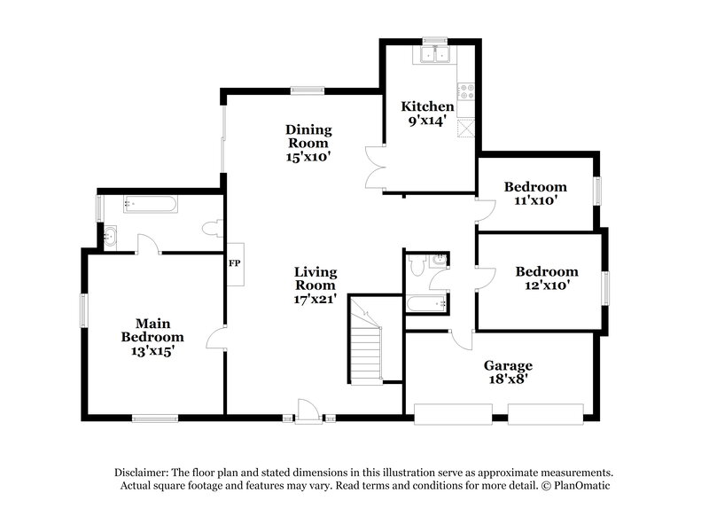 2,260/Mo, 3510 Berkeley Park Ct Duluth, GA 30096 Floor Plan View