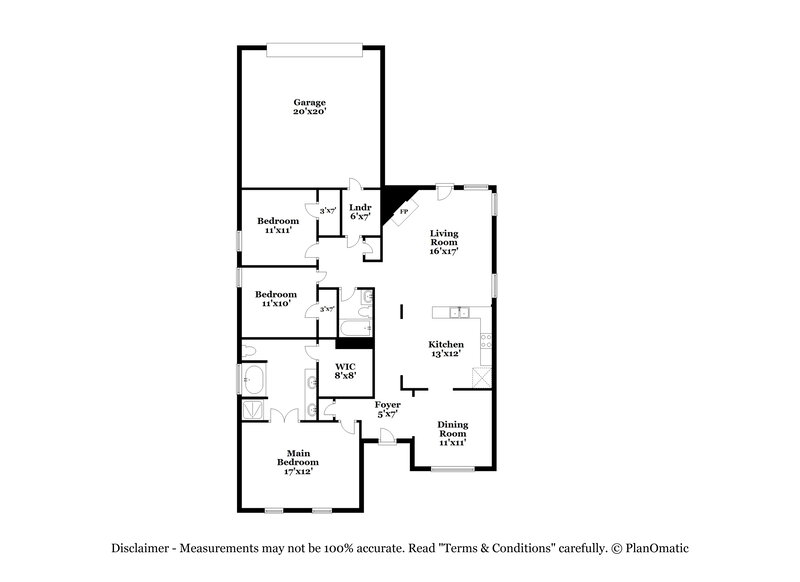 1,770/Mo, 1253 Winwood Dr McDonough, GA 30253 Floor Plan View