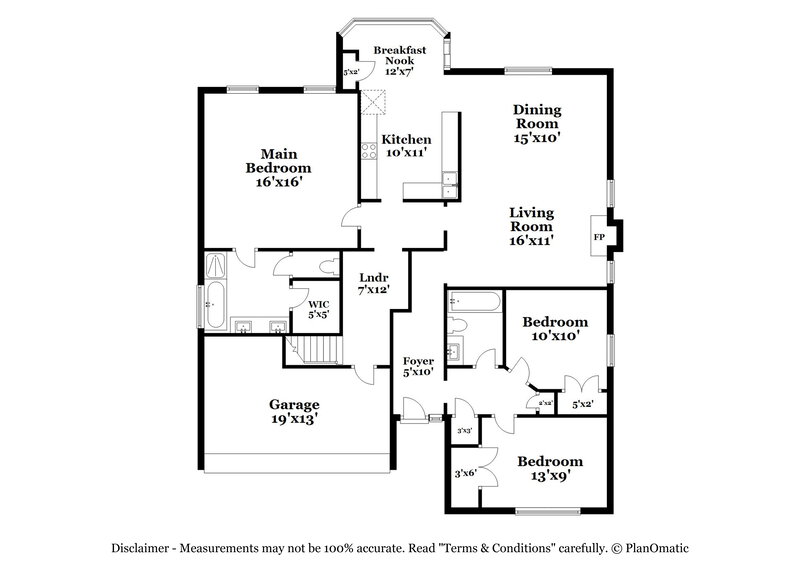3,110/Mo, 2167 Mulberry Ln Lithonia, GA 30058 Floor Plan View