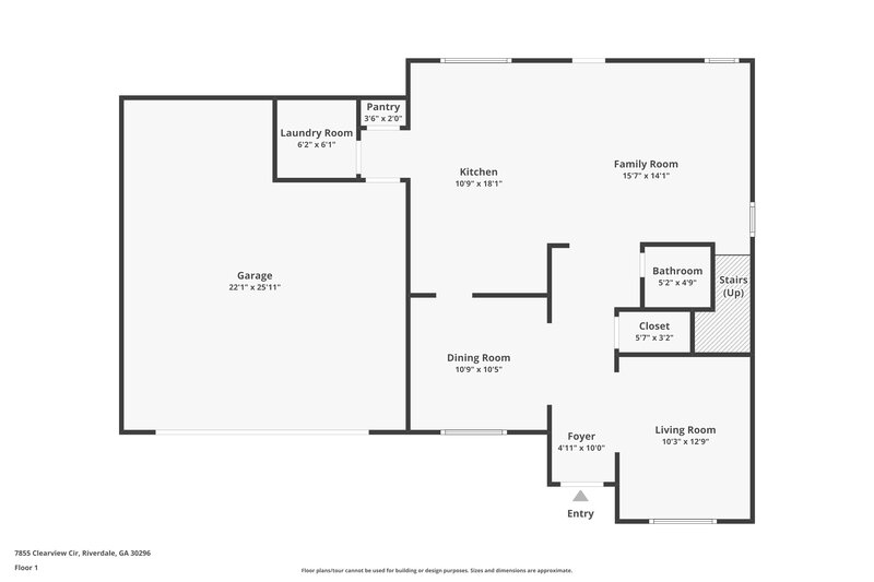 2,315/Mo, 7855 Clearview Cir Riverdale, GA 30296 Floor Plan View