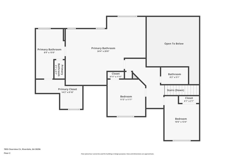 2,315/Mo, 7855 Clearview Cir Riverdale, GA 30296 Floor Plan View 2