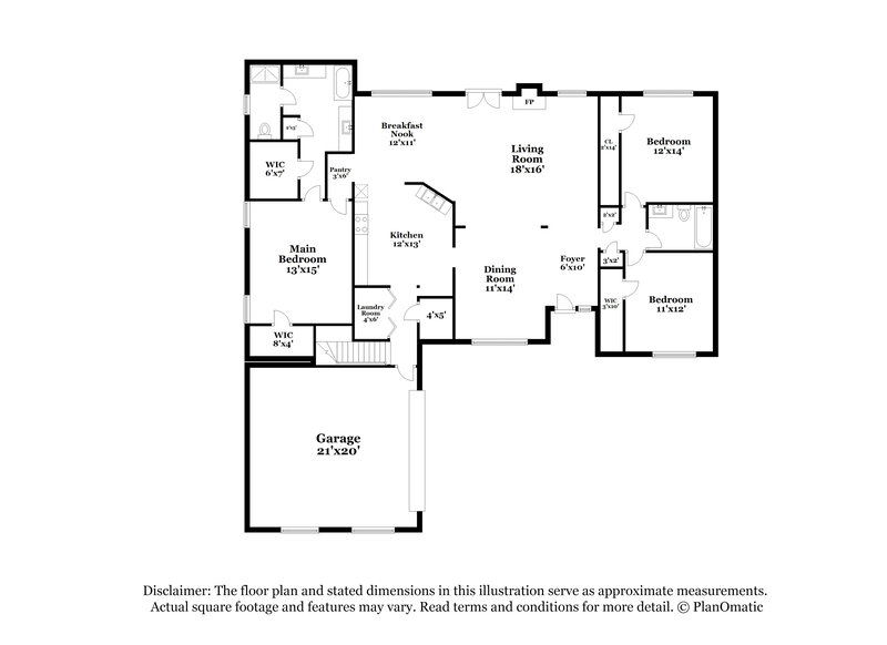 2,470/Mo, 480 Haven Ridge Dr Stockbridge, GA 30281 Floor Plan View