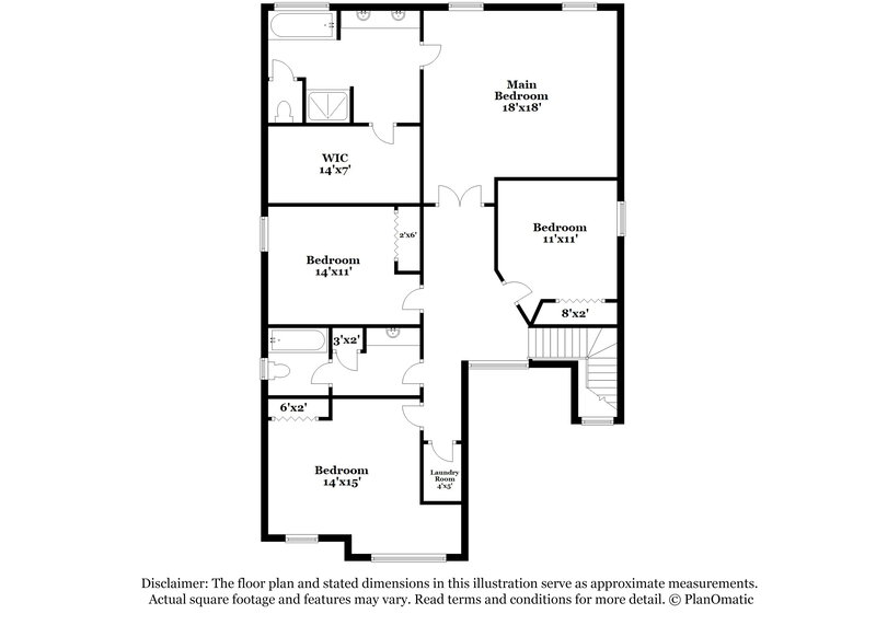 3,630/Mo, 2101 Hamby Cove Dr NW Acworth, GA 30102 Floor Plan View
