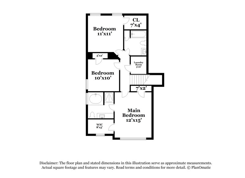 1,895/Mo, 208 Ernestine Way Stockbridge, GA 30281 Floor Plan View