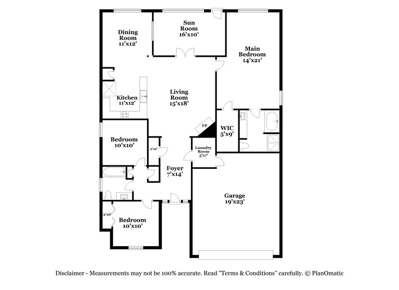 2,970/Mo, 3116 Baywood Ct Conyers, GA 30013 Floor Plan View