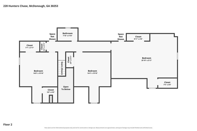 2,415/Mo, 220 Hunters Chase McDonough, GA 30253 Floor Plan View 2
