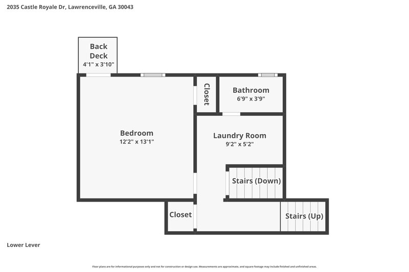 2,335/Mo, 2035 Castle Royale Dr Lawrenceville, GA 30043 Floor Plan View 4