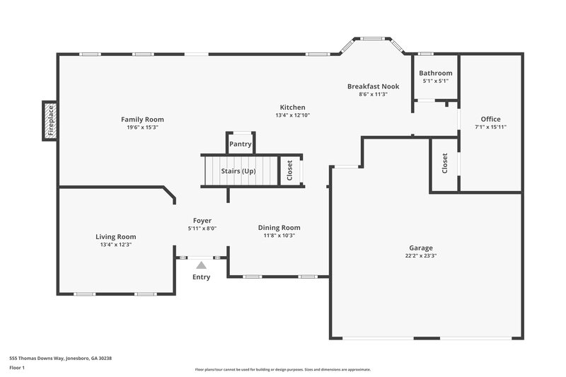 1,905/Mo, 555 Thomas Downs Way Jonesboro, GA 30238 Floor Plan View
