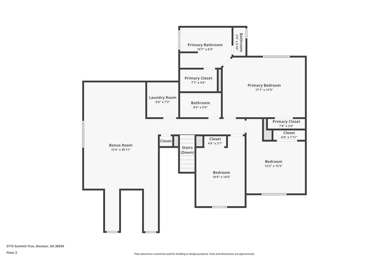 2,310/Mo, 3715 Summit Trce Decatur, GA 30034 Floor Plan View 2