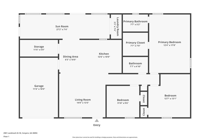 2,650/Mo, 2981 Landmark Dr SE Conyers, GA 30094 Floor Plan View