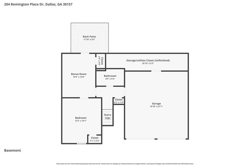 2,080/Mo, 204 Remington Place Dr Dallas, GA 30157 Floor Plan View 2