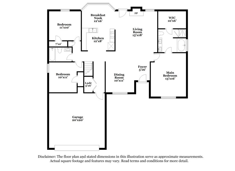 2,080/Mo, 816 Oakview Trce Atlanta, GA 30349 Floor Plan View 2