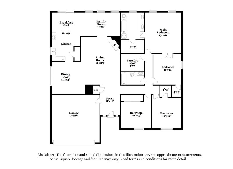 3,080/Mo, 1735 Campbell Ives Dr Lawrenceville, GA 30045 Floor Plan View