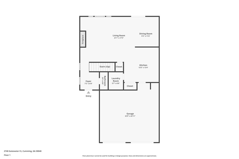 3,160/Mo, 2740 Gatewater Ct Cumming, GA 30040 Floorplan View