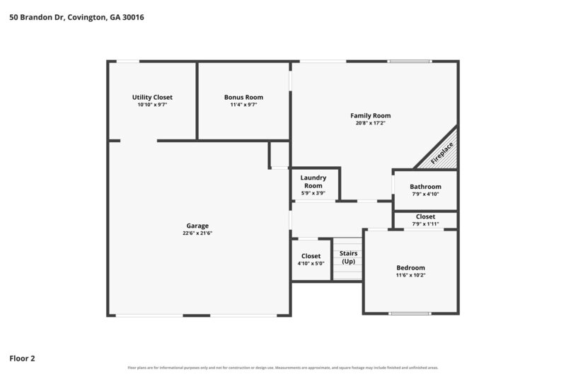 1,995/Mo, 50 Brandon Dr Covington, GA 30016 Floorplan View 2