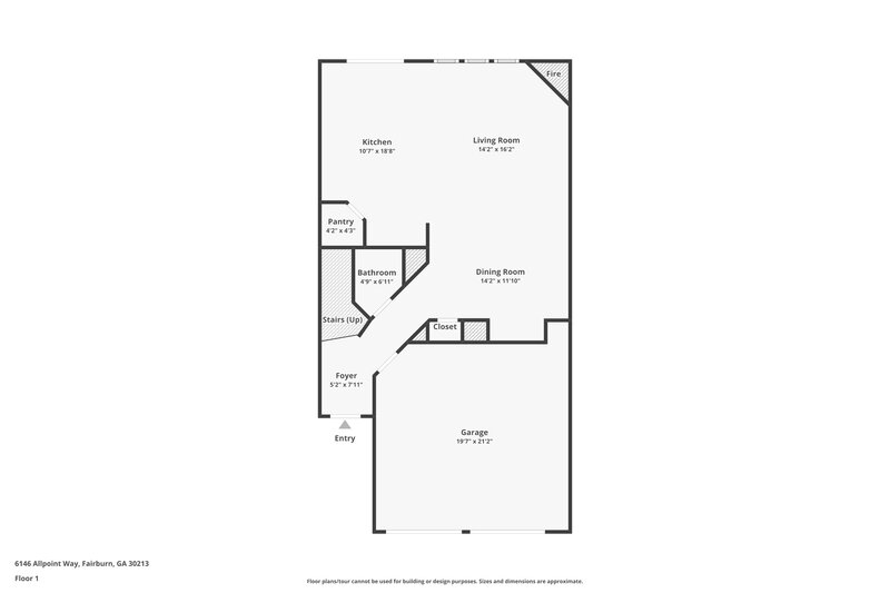 1,985/Mo, 6146 Allpoint Way Fairburn, GA 30213 Floor Plan View
