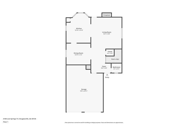 1,785/Mo, 4148 Lost Springs Trl Douglasville, GA 30135 Floorplan View