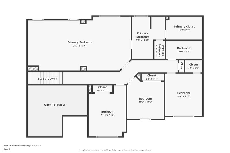 2,265/Mo, 2073 Parador Bnd McDonough, GA 30253 Floorplan View 2