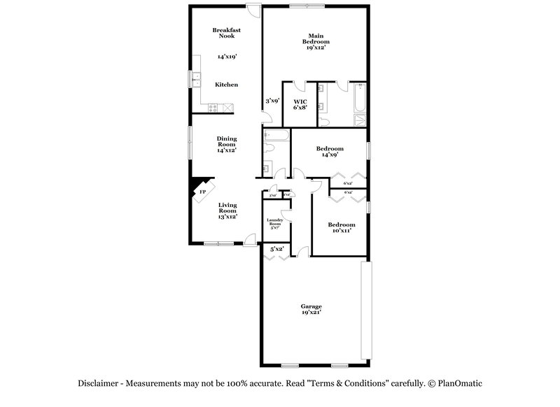 1,915/Mo, 996 Navaho Trl Monroe, GA 30655 Floor Plan View