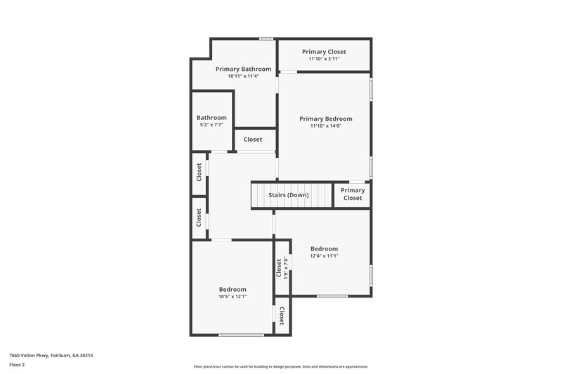 2,005/Mo, 7660 Volion Pkwy Fairburn, GA 30213 Floor Plan View