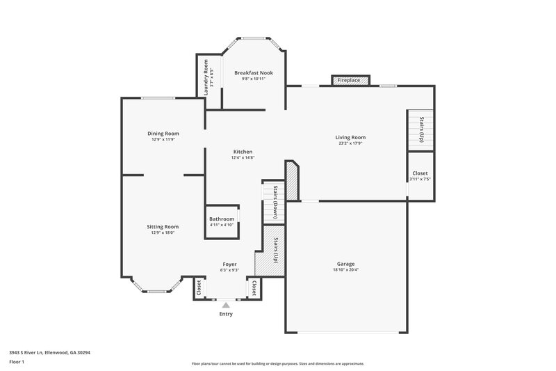 3,710/Mo, 3943 South River Ln Ellenwood, GA 30294 Floor Plan View 2
