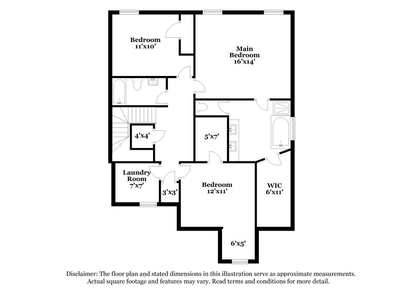 2,730/Mo, 16 Rosen St NW Cartersville, GA 30120 Floor Plan View