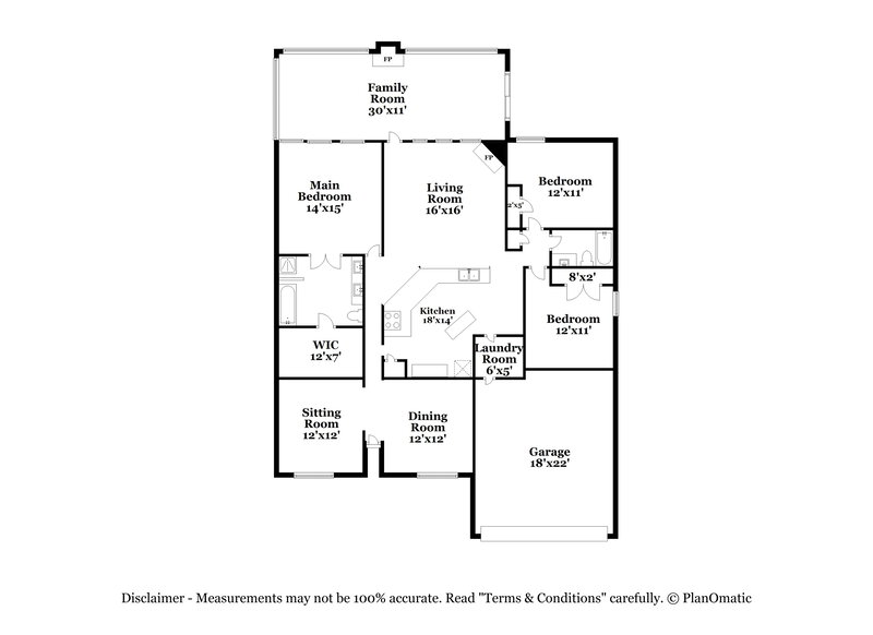 3,110/Mo, 10324 Deep Creek Cv Union City, GA 30291 Floor Plan View