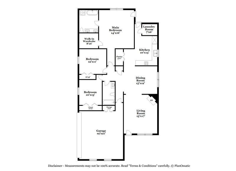 1,965/Mo, 1004 Navaho Trl Monroe, GA 30655 Floorplan View