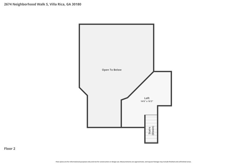 2,140/Mo, 2674 Neighborhood Walk S Villa Rica, GA 30180 Floor Plan View 2