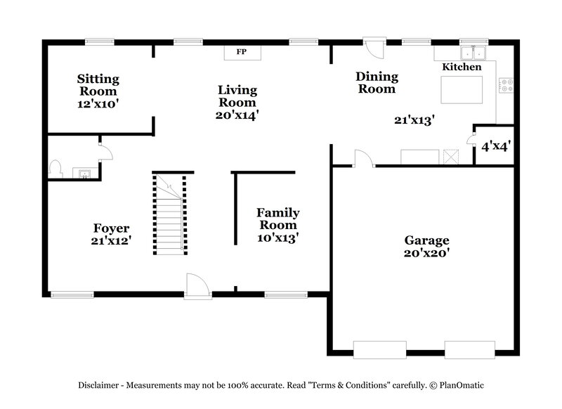 2,640/Mo, 6657 Delaware Bnd Fairburn, GA 30213 Floor Plan View