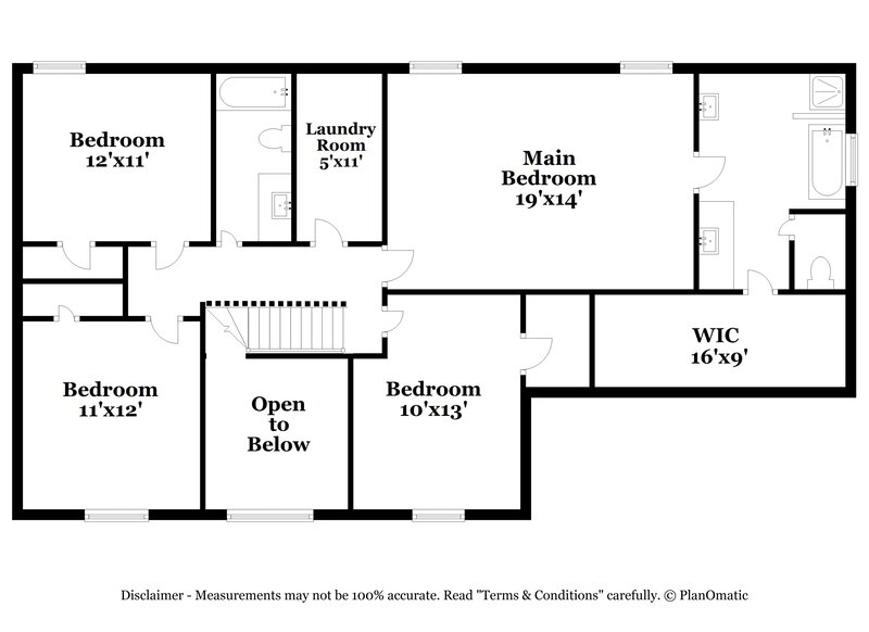 2,640/Mo, 6657 Delaware Bnd Fairburn, GA 30213 Floor Plan View 2