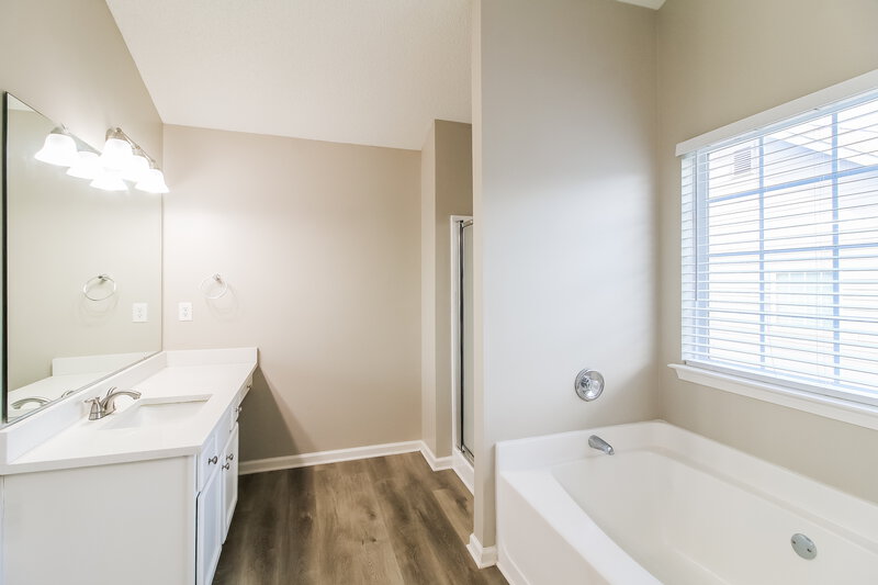 2,600/Mo, 6657 Delaware Bnd Fairburn, GA 30213 Main Bathroom View 2