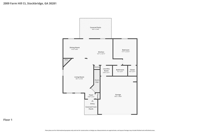 2,370/Mo, 2009 Farm Hill Ct Stockbridge, GA 30281 Floor Plan View
