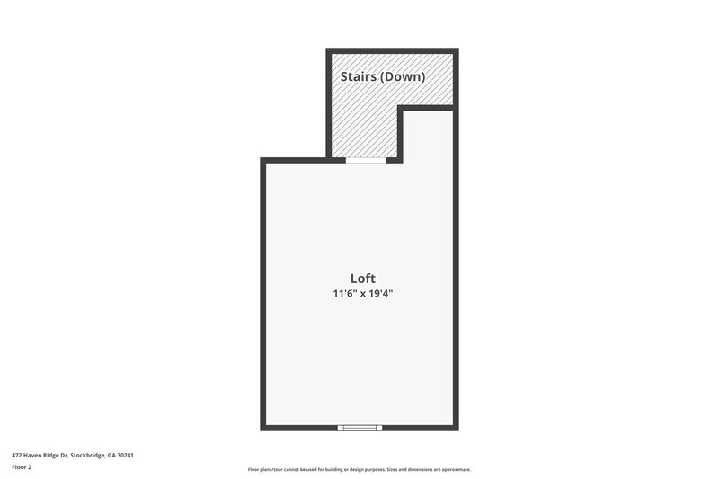 2,290/Mo, 472 Haven Ridge Dr Stockbridge, GA 30281 Floor Plan View 2