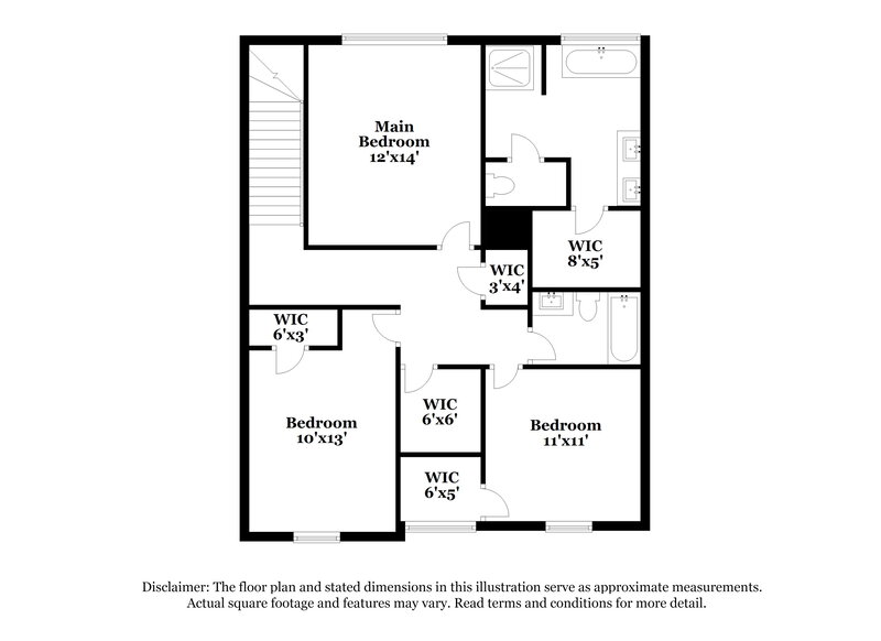 2,135/Mo, 5914 Grande River Rd Atlanta, GA 30349 Floorplan View 2