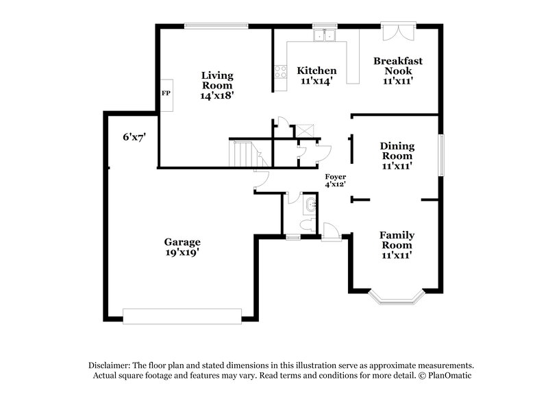 1,940/Mo, 958 Sugar Landing Cir Sugar Hill, GA 30518 Floor Plan View