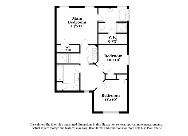 1,940/Mo, 958 Sugar Landing Cir Sugar Hill, GA 30518 Floor Plan View 2