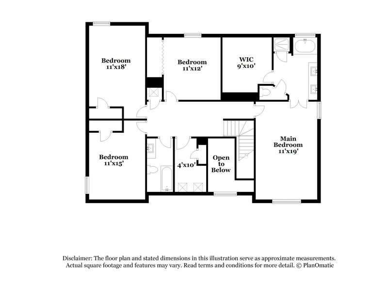 2,765/Mo, 640 Manor Glen Dr Suwanee, GA 30024 Floor Plan View 2